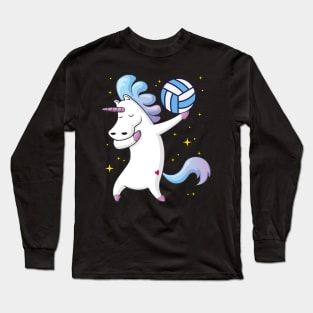 Dabbing Unicorn Volleyball Teen Girls Women Teenagers Gift T-Shirt Long Sleeve T-Shirt